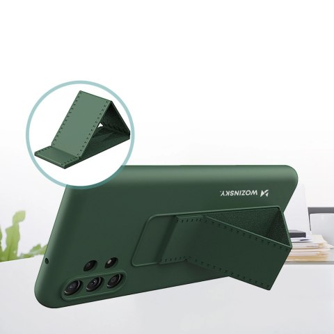Wozinsky Kickstand Case silikonowe etui z podstawką etui Samsung Galaxy A13 5G czerwone
