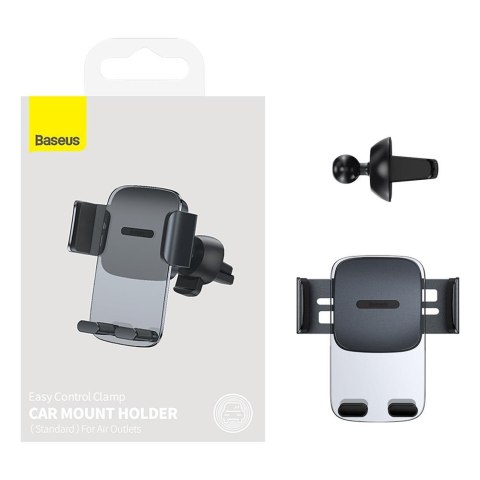Baseus uchwyt samochodowy Easy Control Clamp czarny do kratki Baseus uchwyt samochodowy Easy Control Clamp czarny do kratki