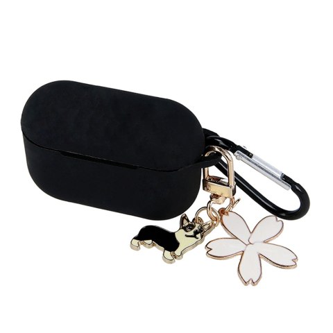 Etui do Airpods Pro czarne z zawieszką Etui do Airpods Pro czarne z zawieszką