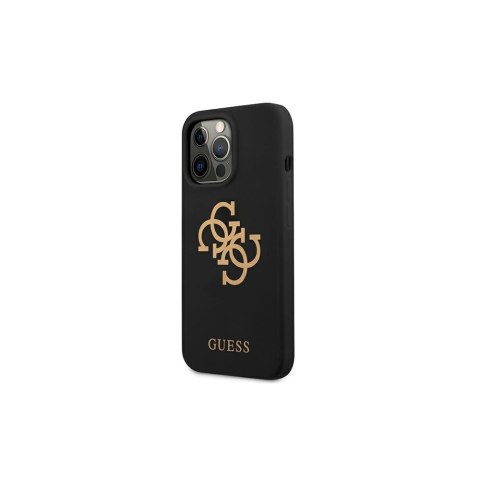 Guess nakładka do iPhone 13 Pro / 13 6,1" GUHCP13LLS4GGBK czarna hard case Silicone 4G Logo Guess nakładka do iPhone 13 Pro / 13 6,1" GUHCP13LLS4GGBK czarna hard case Silicone 4G Logo