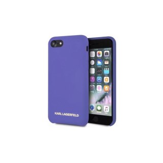 Karl Lagerfeld nakładka do iPhone 7 / 8 / SE 2020 / SE 2022 KLHCI8SLVOG hard case fioletowa Silicone
