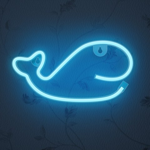 Neon LED WIELORYB niebieski Bat + USB FLNE19 Forever Light Neon LED WIELORYB niebieski Bat + USB FLNE19 Forever Light