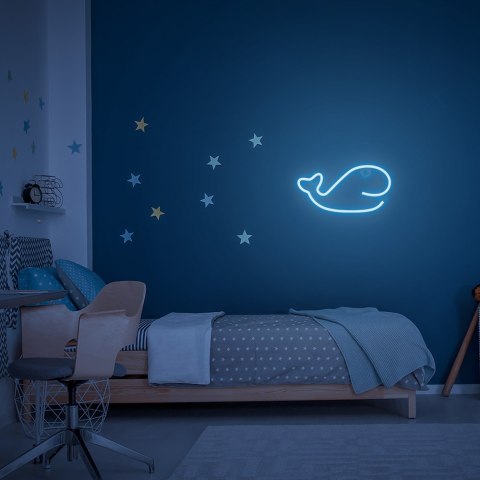 Neon LED WIELORYB niebieski Bat + USB FLNE19 Forever Light Neon LED WIELORYB niebieski Bat + USB FLNE19 Forever Light