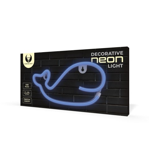 Neon LED WIELORYB niebieski Bat + USB FLNE19 Forever Light Neon LED WIELORYB niebieski Bat + USB FLNE19 Forever Light