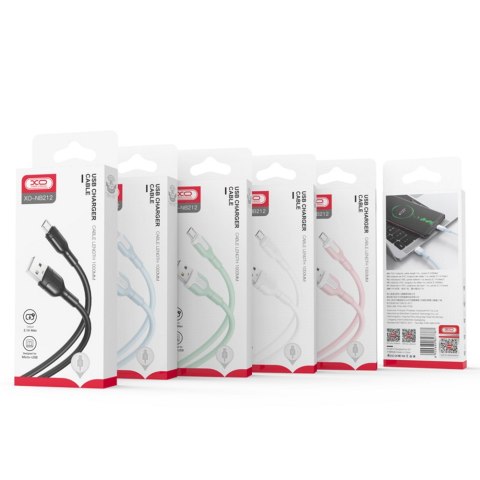 XO kabel NB212 USB - Lightning 1,0 m 2,1A czarny XO kabel NB212 USB - Lightning 1,0 m 2,1A czarny