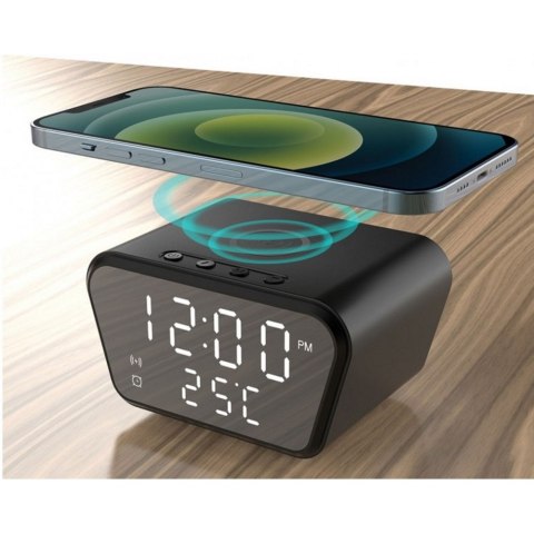 Rebeltec ładowarka indukcyjna QI z budzikiem W500 10W Rebeltec ładowarka indukcyjna QI z budzikiem W500 10W