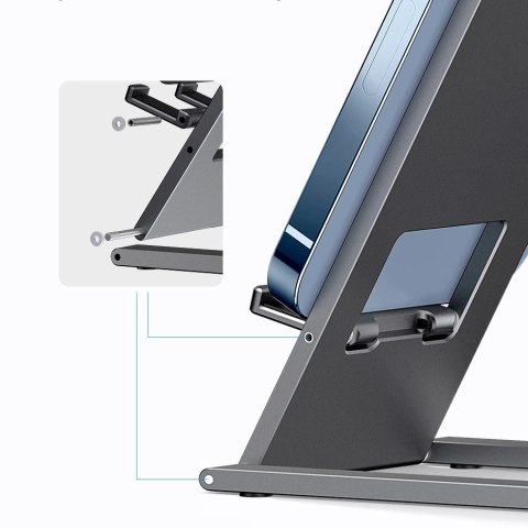 Baseus składany biurkowy stojak uchwyt na tablet grafitowy (LUKP000013) Baseus składany biurkowy stojak uchwyt na tablet grafitowy (LUKP000013)