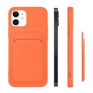 Card Case silikonowe etui portfel z kieszonką na kartę dokumenty do Samsung Galaxy A33 5G biały
