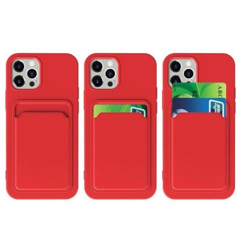 Card Case silikonowe etui portfel z kieszonką na kartę dokumenty do Samsung Galaxy A33 5G biały Card Case silikonowe etui portfel z kieszonką na kartę dokumenty do Samsung Galaxy A33 5G biały