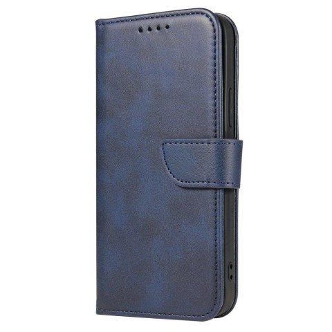 Magnet Case elegancki futerał etui pokrowiec z klapką i funkcją podstawki Xiaomi Redmi Note 11 Pro 5G / 11 Pro niebieski