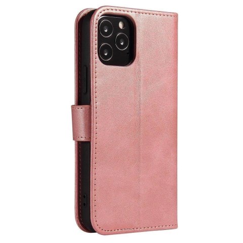 Magnet Case elegancki futerał etui pokrowiec z klapką i funkcją podstawki Xiaomi Redmi Note 11 Pro 5G / 11 Pro różowy Magnet Case elegancki futerał etui pokrowiec z klapką i funkcją podstawki Xiaomi Redmi Note 11 Pro 5G / 11 Pro różowy