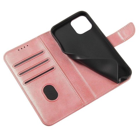Magnet Case elegancki futerał etui pokrowiec z klapką i funkcją podstawki Xiaomi Redmi Note 11 Pro 5G / 11 Pro różowy Magnet Case elegancki futerał etui pokrowiec z klapką i funkcją podstawki Xiaomi Redmi Note 11 Pro 5G / 11 Pro różowy