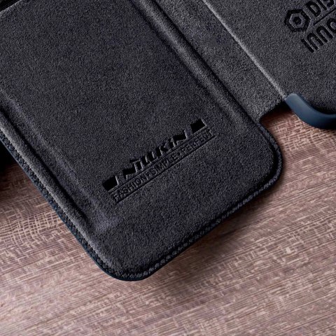 Nillkin Qin skórzana kabura etui Samsung Galaxy A73 brązowy Nillkin Qin skórzana kabura etui Samsung Galaxy A73 brązowy