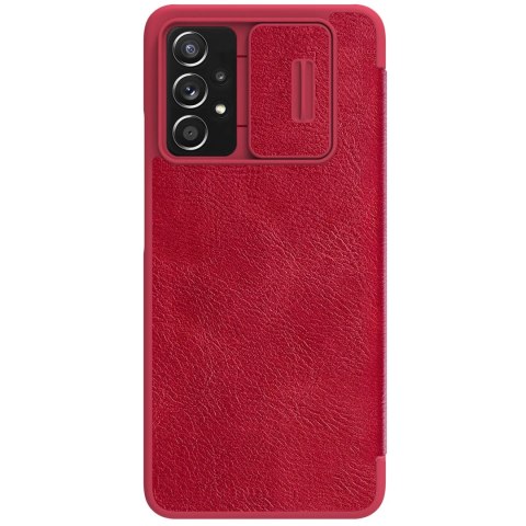 Nillkin Qin skórzana kabura etui Samsung Galaxy A73 czerwony Nillkin Qin skórzana kabura etui Samsung Galaxy A73 czerwony