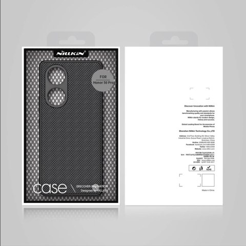 Nillkin Textured Case wytrzymałe wzmocnione etui z żelową ramką i nylonem na tyle Honor 50 Pro czarny Nillkin Textured Case wytrzymałe wzmocnione etui z żelową ramką i nylonem na tyle Honor 50 Pro czarny