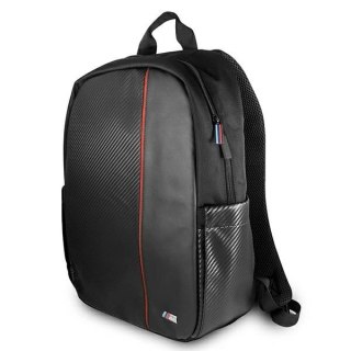 Plecak BMW Carbon Red Stripe na laptopa 16'' - czarny