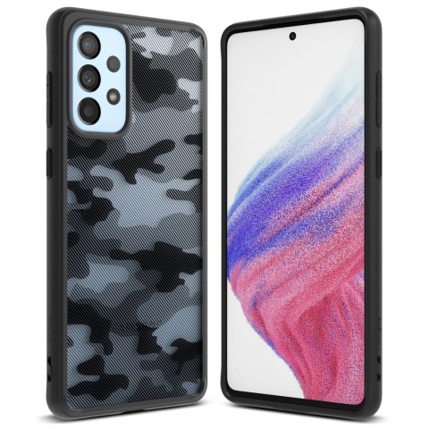 Ringke Fusion Matte etui pokrowiec z żelową ramką Samsung Galaxy A73 czarny Ringke Fusion Matte etui pokrowiec z żelową ramką Samsung Galaxy A73 czarny