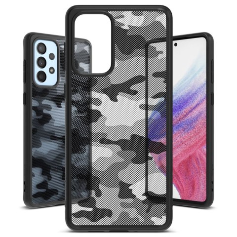 Ringke Fusion Matte etui pokrowiec z żelową ramką Samsung Galaxy A73 czarny Ringke Fusion Matte etui pokrowiec z żelową ramką Samsung Galaxy A73 czarny