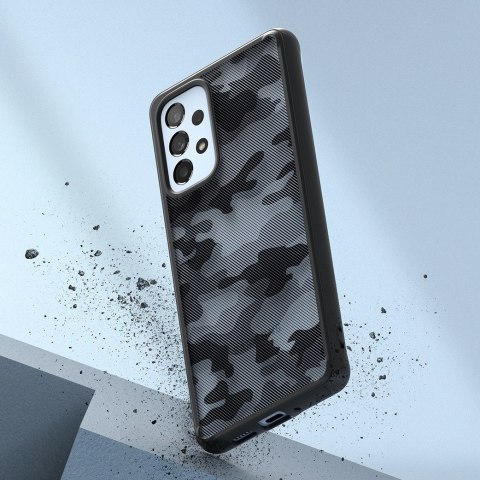 Ringke Fusion Matte etui pokrowiec z żelową ramką Samsung Galaxy A73 czarny Ringke Fusion Matte etui pokrowiec z żelową ramką Samsung Galaxy A73 czarny