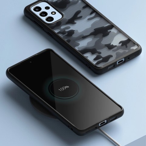 Ringke Fusion Matte etui pokrowiec z żelową ramką Samsung Galaxy A73 czarny Ringke Fusion Matte etui pokrowiec z żelową ramką Samsung Galaxy A73 czarny