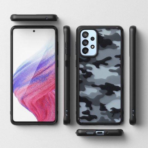 Ringke Fusion Matte etui pokrowiec z żelową ramką Samsung Galaxy A73 czarny Ringke Fusion Matte etui pokrowiec z żelową ramką Samsung Galaxy A73 czarny