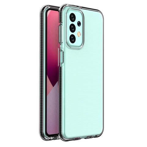 Spring Case etui Samsung Galaxy A23 silikonowy pokrowiec z ramką czarne