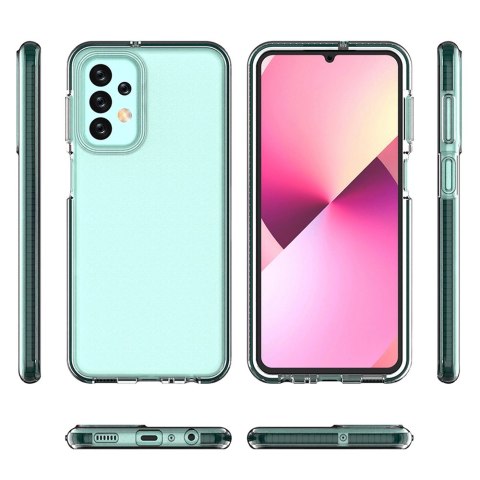 Spring Case etui Samsung Galaxy A23 silikonowy pokrowiec z ramką czarne