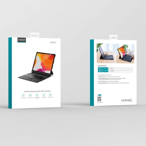 Choetech Keyboard Case etui pokrowiec do iPad Pro 12,9" 2020 / 2021 bezprzewodowa klawiatura Bluetooth czarny (BH-015) Choetech Keyboard Case etui pokrowiec do iPad Pro 12,9" 2020 / 2021 bezprzewodowa klawiatura Bluetooth czarny (BH-015)