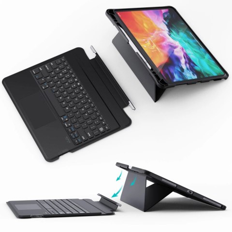 Choetech Keyboard Case etui pokrowiec do iPad Pro 12,9" 2020 / 2021 bezprzewodowa klawiatura Bluetooth czarny (BH-015) Choetech Keyboard Case etui pokrowiec do iPad Pro 12,9" 2020 / 2021 bezprzewodowa klawiatura Bluetooth czarny (BH-015)
