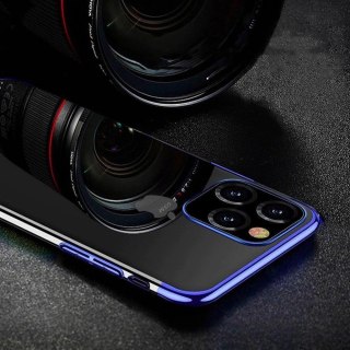 Clear Color case żelowy pokrowiec etui z metaliczną ramką Samsung Galaxy A33 5G czerwony