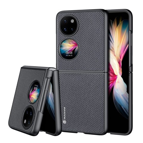 Dux Ducis Fino etui pokrowiec pokryty nylonowym materiałem Huawei P50 Pocket czarny Dux Ducis Fino etui pokrowiec pokryty nylonowym materiałem Huawei P50 Pocket czarny