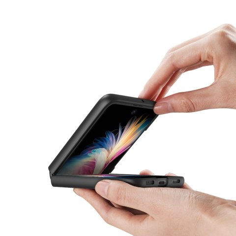 Dux Ducis Fino etui pokrowiec pokryty nylonowym materiałem Huawei P50 Pocket czarny Dux Ducis Fino etui pokrowiec pokryty nylonowym materiałem Huawei P50 Pocket czarny