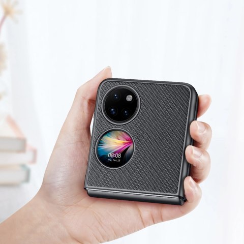 Dux Ducis Fino etui pokrowiec pokryty nylonowym materiałem Huawei P50 Pocket czarny Dux Ducis Fino etui pokrowiec pokryty nylonowym materiałem Huawei P50 Pocket czarny