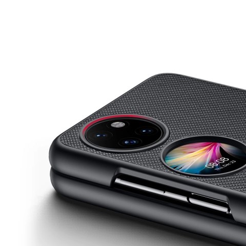Dux Ducis Fino etui pokrowiec pokryty nylonowym materiałem Huawei P50 Pocket czarny Dux Ducis Fino etui pokrowiec pokryty nylonowym materiałem Huawei P50 Pocket czarny