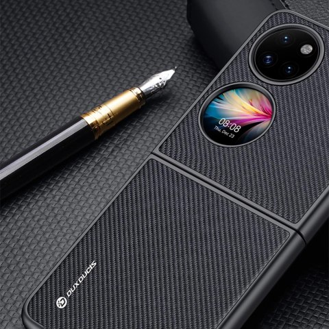 Dux Ducis Fino etui pokrowiec pokryty nylonowym materiałem Huawei P50 Pocket czarny Dux Ducis Fino etui pokrowiec pokryty nylonowym materiałem Huawei P50 Pocket czarny