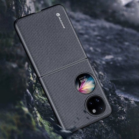 Dux Ducis Fino etui pokrowiec pokryty nylonowym materiałem Huawei P50 Pocket czarny Dux Ducis Fino etui pokrowiec pokryty nylonowym materiałem Huawei P50 Pocket czarny