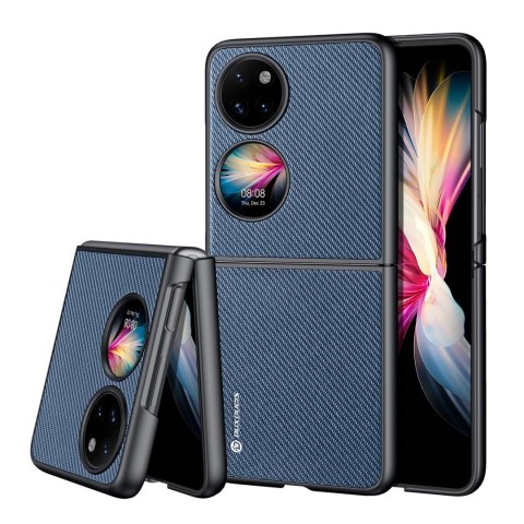 Dux Ducis Fino etui pokrowiec pokryty nylonowym materiałem Huawei P50 Pocket niebieski Dux Ducis Fino etui pokrowiec pokryty nylonowym materiałem Huawei P50 Pocket niebieski