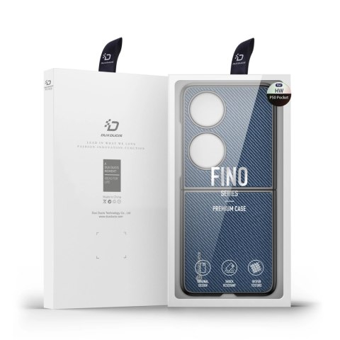 Dux Ducis Fino etui pokrowiec pokryty nylonowym materiałem Huawei P50 Pocket niebieski Dux Ducis Fino etui pokrowiec pokryty nylonowym materiałem Huawei P50 Pocket niebieski