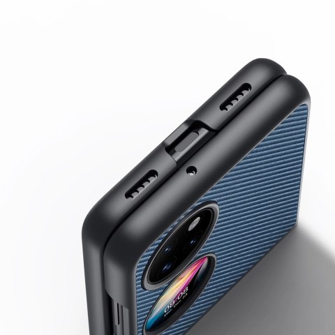 Dux Ducis Fino etui pokrowiec pokryty nylonowym materiałem Huawei P50 Pocket niebieski Dux Ducis Fino etui pokrowiec pokryty nylonowym materiałem Huawei P50 Pocket niebieski