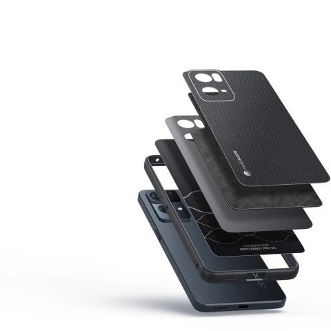 Dux Ducis Fino etui pokrowiec pokryty nylonowym materiałem Oppo Reno7 Pro 5G czarny Dux Ducis Fino etui pokrowiec pokryty nylonowym materiałem Oppo Reno7 Pro 5G czarny