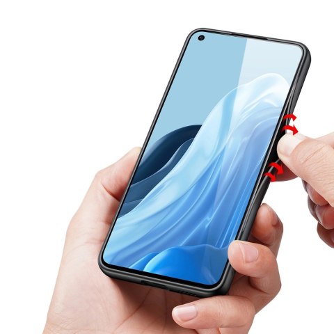 Dux Ducis Fino etui pokrowiec pokryty nylonowym materiałem Oppo Reno7 Pro 5G czarny Dux Ducis Fino etui pokrowiec pokryty nylonowym materiałem Oppo Reno7 Pro 5G czarny