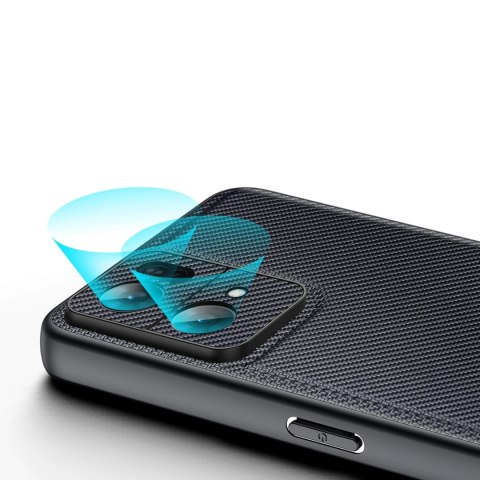 Dux Ducis Fino etui pokrowiec pokryty nylonowym materiałem Oppo Reno7 Pro 5G czarny Dux Ducis Fino etui pokrowiec pokryty nylonowym materiałem Oppo Reno7 Pro 5G czarny