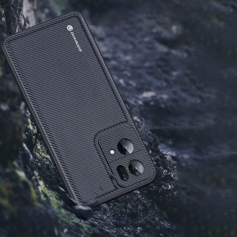 Dux Ducis Fino etui pokrowiec pokryty nylonowym materiałem Oppo Reno7 Pro 5G czarny Dux Ducis Fino etui pokrowiec pokryty nylonowym materiałem Oppo Reno7 Pro 5G czarny