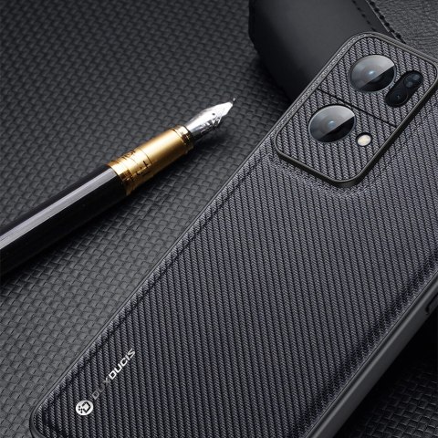 Dux Ducis Fino etui pokrowiec pokryty nylonowym materiałem Oppo Reno7 Pro 5G czarny Dux Ducis Fino etui pokrowiec pokryty nylonowym materiałem Oppo Reno7 Pro 5G czarny