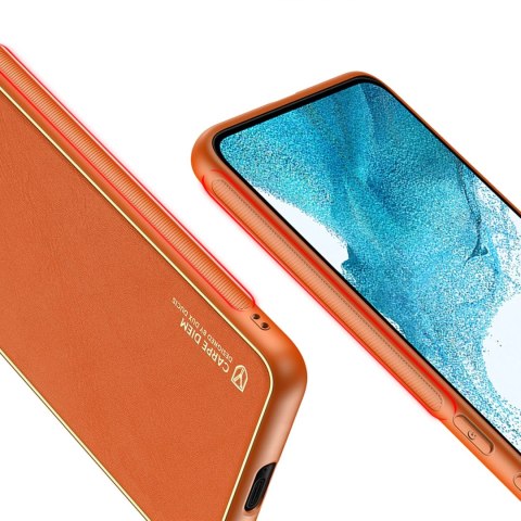 Dux Ducis Yolo eleganckie etui pokrowiec ze skóry ekologicznej Samsung Galaxy S22+ (S22 Plus) pomarańczowy Dux Ducis Yolo eleganckie etui pokrowiec ze skóry ekologicznej Samsung Galaxy S22+ (S22 Plus) pomarańczowy