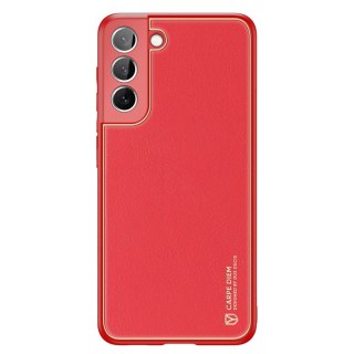 Dux Ducis Yolo eleganckie etui pokrowiec ze skóry ekologicznej Samsung Galaxy S22 czerwony