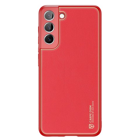 Dux Ducis Yolo eleganckie etui pokrowiec ze skóry ekologicznej Samsung Galaxy S22 czerwony Dux Ducis Yolo eleganckie etui pokrowiec ze skóry ekologicznej Samsung Galaxy S22 czerwony