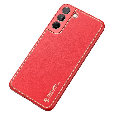 Dux Ducis Yolo eleganckie etui pokrowiec ze skóry ekologicznej Samsung Galaxy S22 czerwony Dux Ducis Yolo eleganckie etui pokrowiec ze skóry ekologicznej Samsung Galaxy S22 czerwony