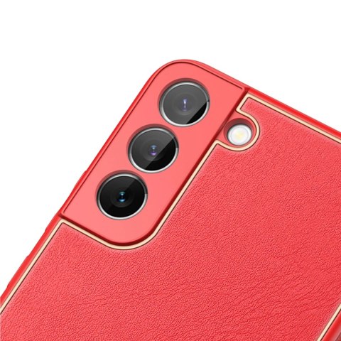 Dux Ducis Yolo eleganckie etui pokrowiec ze skóry ekologicznej Samsung Galaxy S22 czerwony Dux Ducis Yolo eleganckie etui pokrowiec ze skóry ekologicznej Samsung Galaxy S22 czerwony