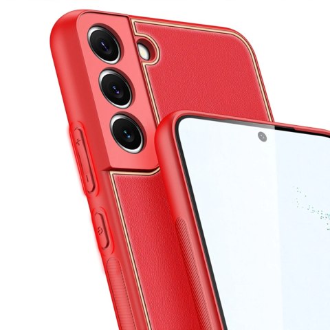 Dux Ducis Yolo eleganckie etui pokrowiec ze skóry ekologicznej Samsung Galaxy S22 czerwony Dux Ducis Yolo eleganckie etui pokrowiec ze skóry ekologicznej Samsung Galaxy S22 czerwony